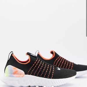 Nike Running React phantom flyknit 2 sneakers in black